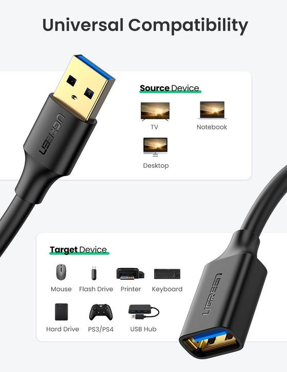 UGREEN USB 3.0 Extension Cable 3 1Connect Ltd - Bringing IT and Communications Together