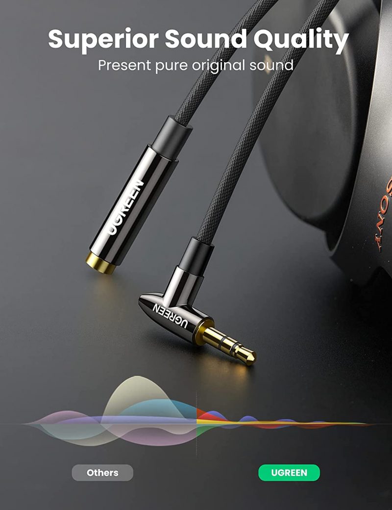 UGREEN Headphone Extension Cable 3.5mm Male to Female (1M) 5 1Connect Ltd - Bringing IT and Communications Together
