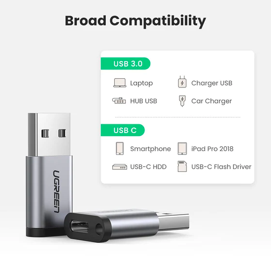 UGREEN USB 3.0 Male to USB C Female Adapter 2 1Connect Ltd - Bringing IT and Communications Together
