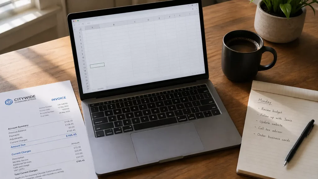 Small business owner mapping telecoms suppliers before the PSTN switch off deadline
