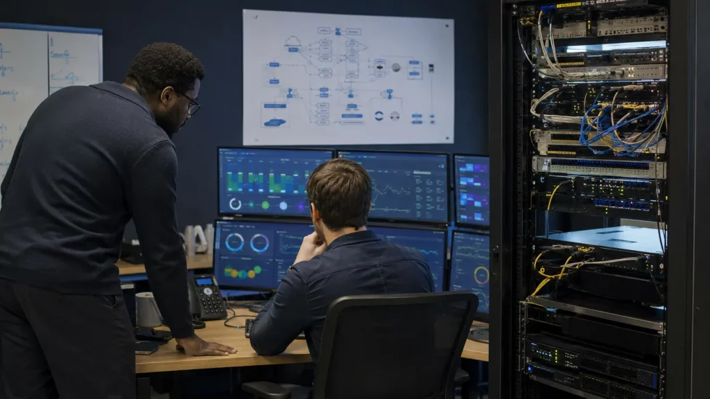 Managed infrastructure monitoring and network visibility for an SME.
