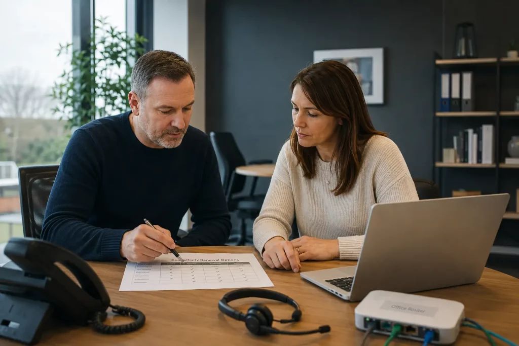 Business connectivity renewal planning for a UK SME.
